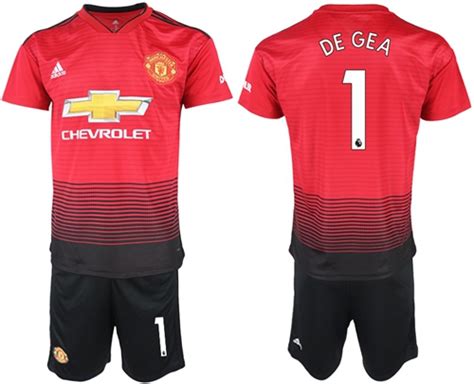 Maillot de football Manchester United DE GEA #1 2017-2018 rouge