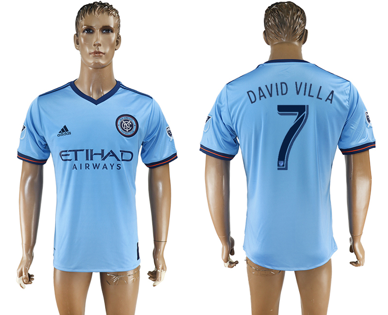 Maillot de football du New York City Football Club 2017-2018 DAVID VILLA #7