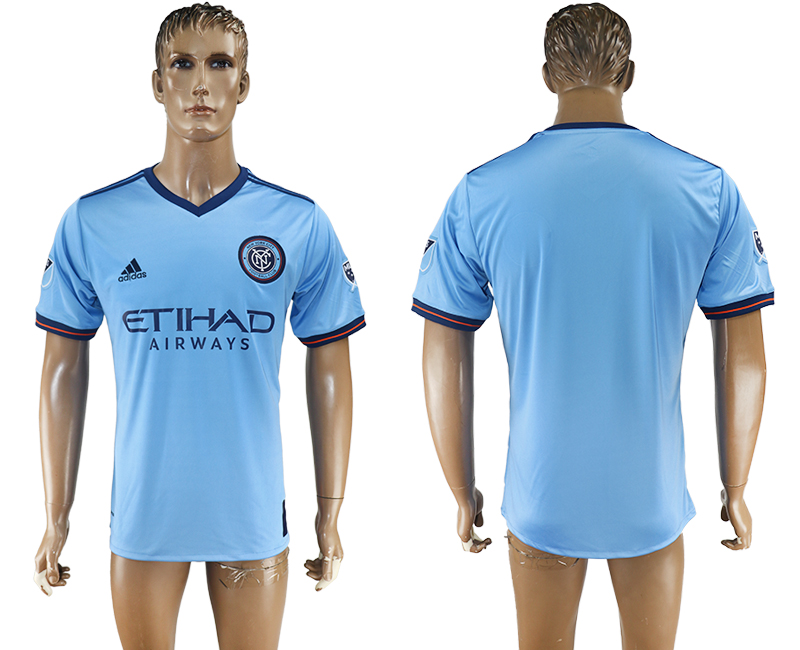 2017-2018 New York City Football Club   football jersey blue