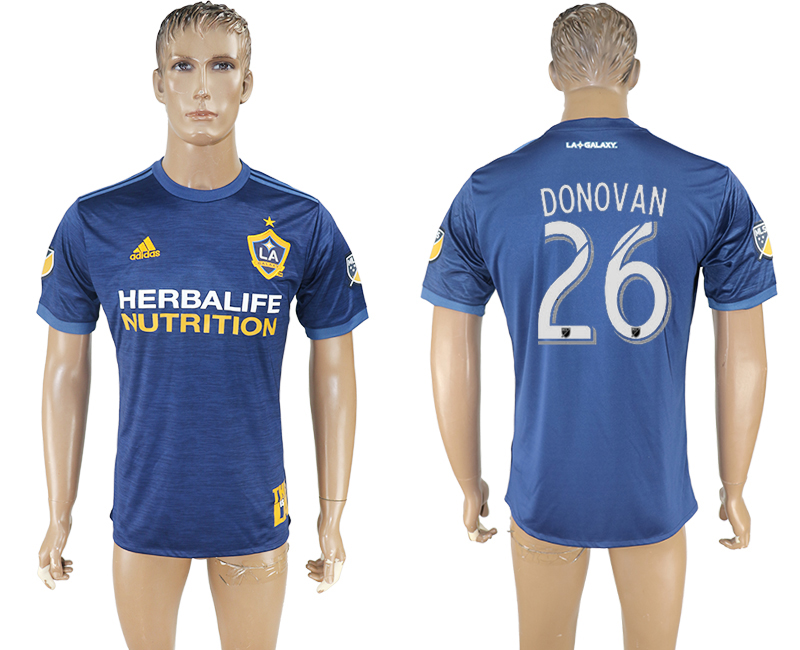 Maillot de football Los Angeles Galaxy DONOVAN #26 2017-2018 bleu