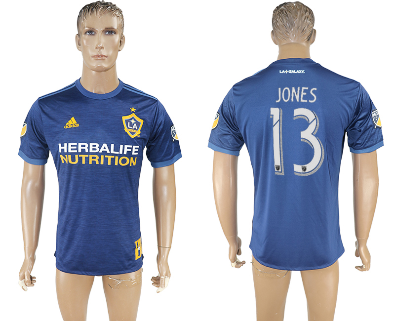 Maillot de football Los Angeles Galaxy JONES #13 2017-2018 bleu