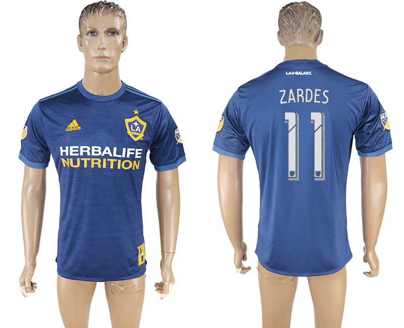 Maillot de football Los Angeles Galaxy ZARDES #11 2017-2018 bleu