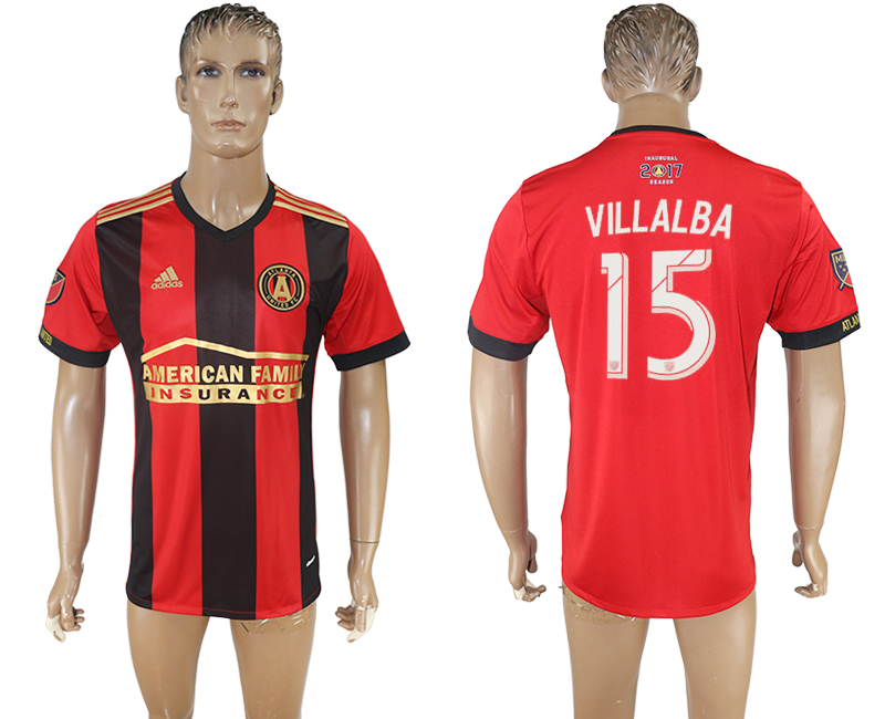 Maillot de football Atlanta United FC VILLALBA #15 2017-2018 rouge
