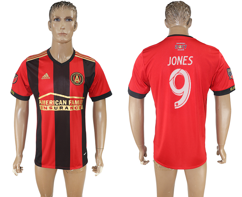 2017-2018 Atlanta United FC JONES #9 football jersey red