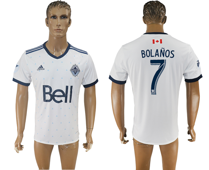 Maillot de football Vancouver Whitecaps FC BOLANOS # 7 2017-2018 avec