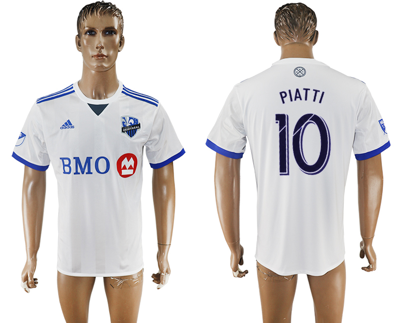 2017-2018 Montreal Impact PIATTI #10 football jersey white