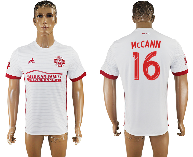 Maillot de football Atlanta United FC McCANN #16 blanc 2017-2018