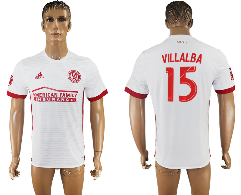 2017-2018 Atlanta United FC VILLALBA #15 football jersey white