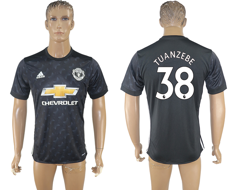 2017-2018  Manchester United TUANZEBE #38 football jersey black