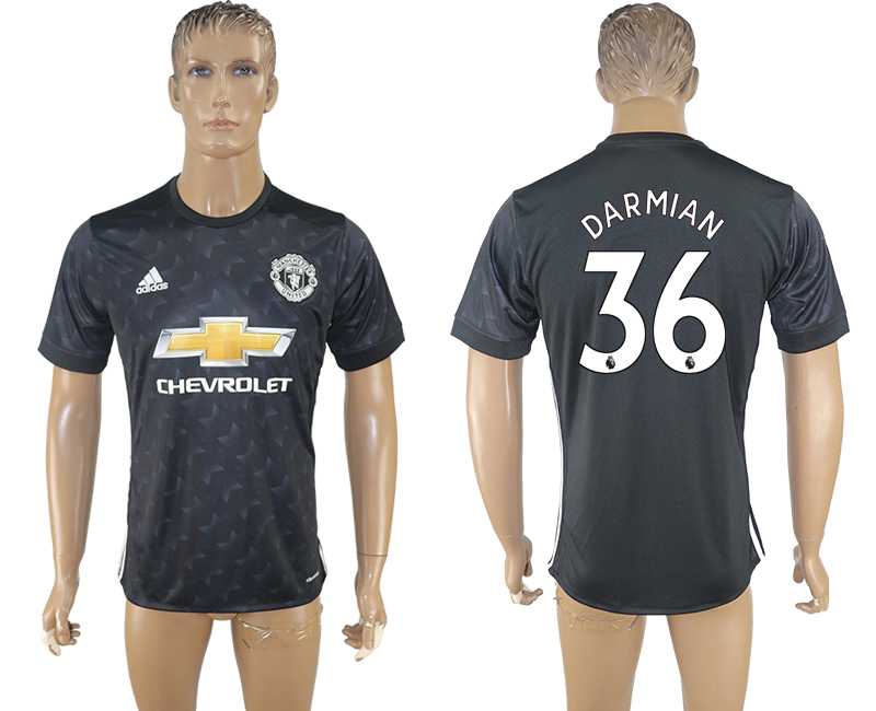 Maillot de football Manchester United DARMIAN #36 2017-2018 noir