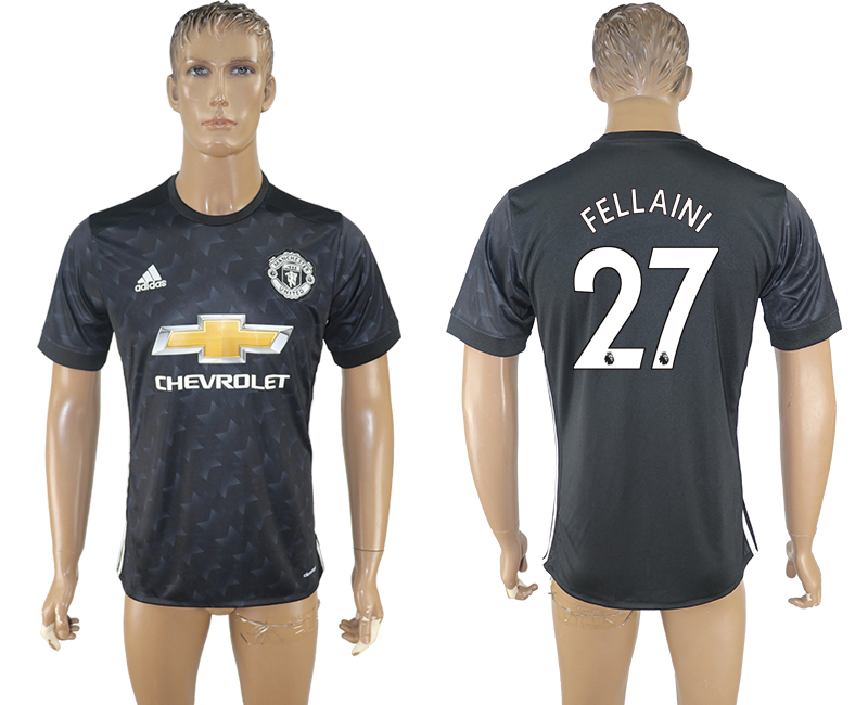 Maillot de football Manchester United FELLAINI #27 noir 2017-2018