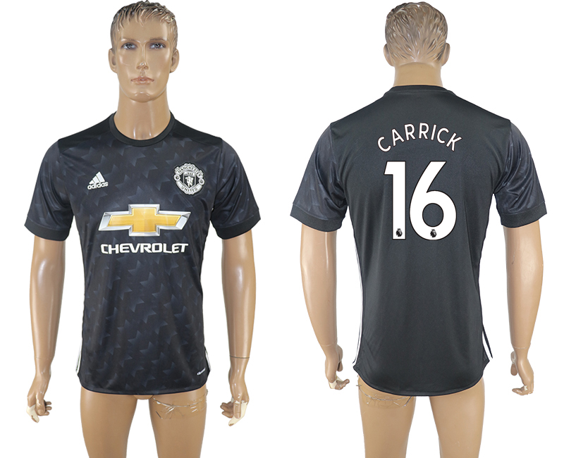 Maillot de football Manchester United CARRICK #16 2017-2018 noir