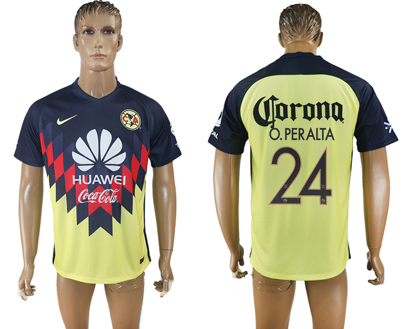 2017-2018  Club de Futbol America O.PERALTA #24 football jersey