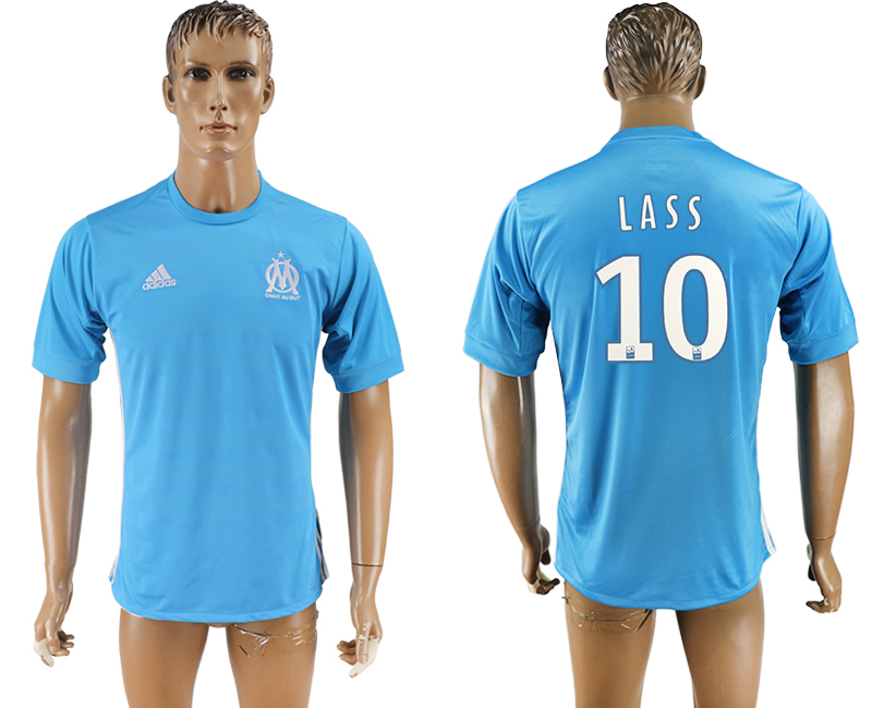 2017-2018 Olympique de Marseille FOOTBALL maillotS  LASS #10 BLUE