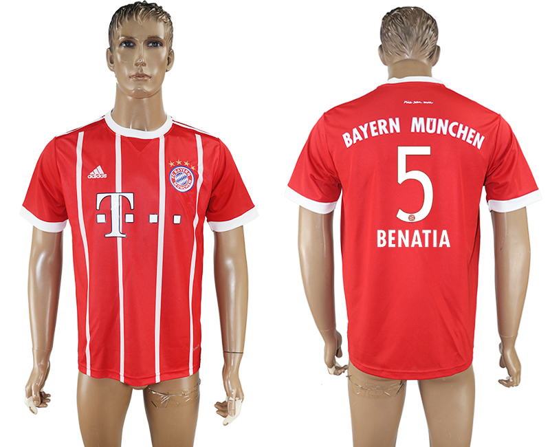 2018 BAYERN MUNCHEN BENATIA #5 FOOTBALL JERSEY RED