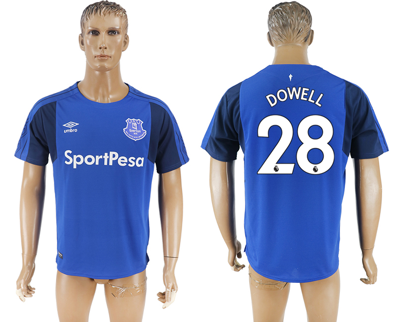 2017-2018 Everton DOWELL #28 FOOTBALL JERSEY