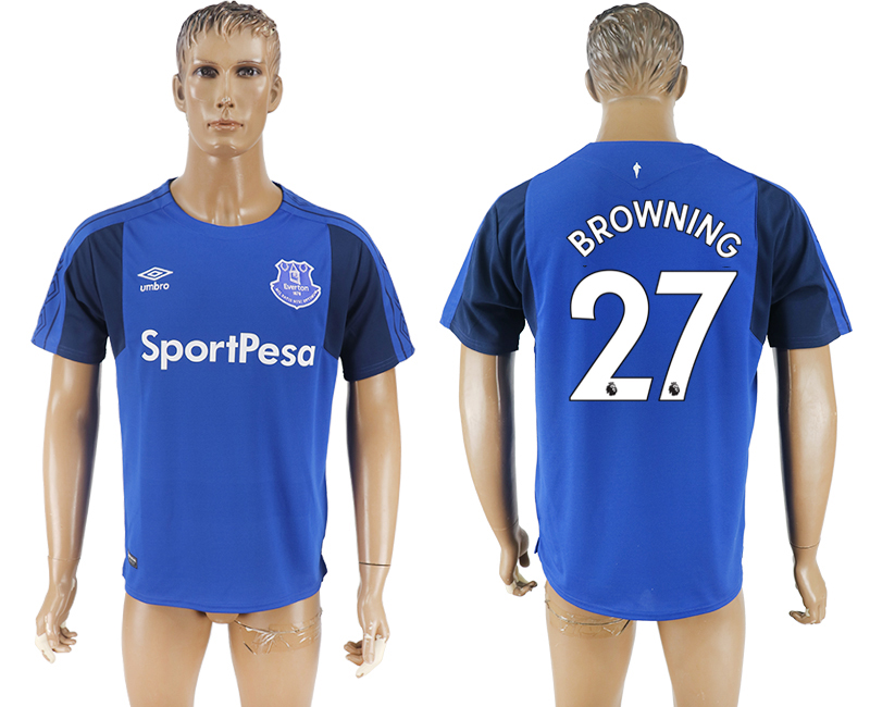 2017-2018 Everton BROWNING #27 FOOTBALL JERSEY