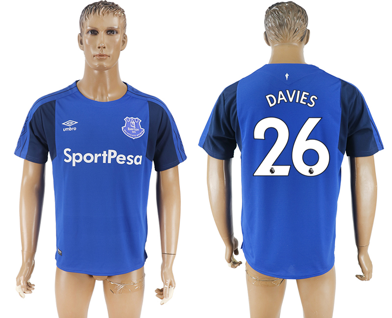 Maillot de football Everton Davies #26 2017-2018
