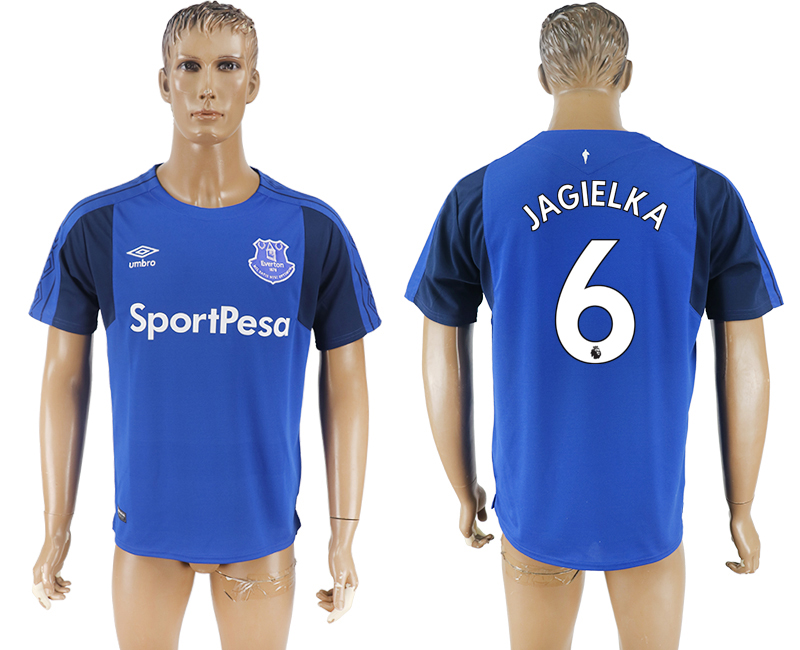 2017-2018 Everton JAGIELKA #6 FOOTBALL JERSEY