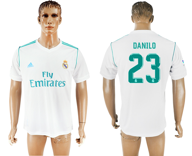 2017-2018 Real Madrid CF DANILO #23 FOOTBALL JERSEY WHITE