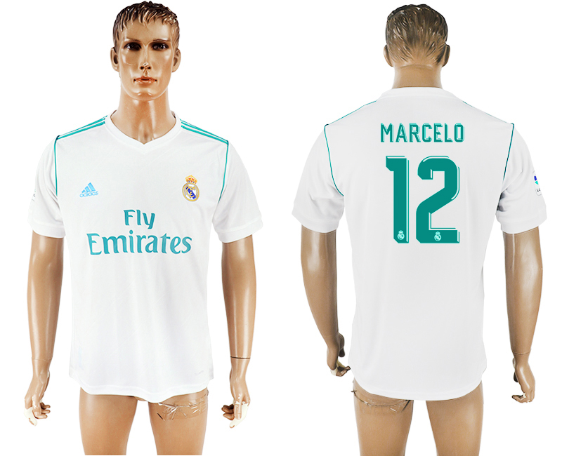 2017-2018 Real Madrid CF MARCELO #12 FOOTBALL JERSEY WHITE