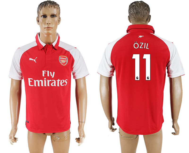 Maillot de football Arsenal 2017-2018 OZIL #11