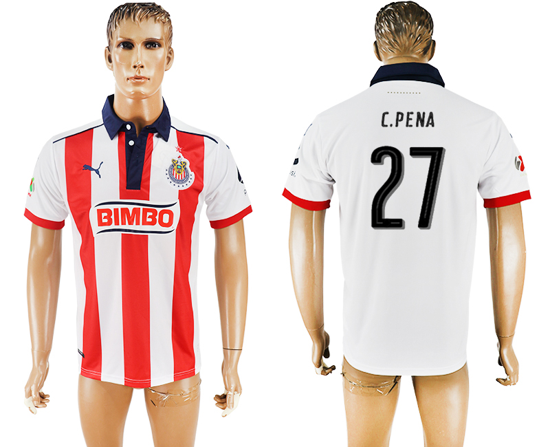 Maillot de football Guadala C.PENA #27 2017-2018 blanc