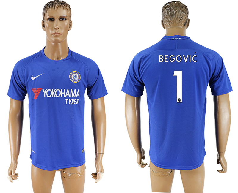 Maillot de football Chelsea Football Club BEGOVIC #1 bleu 2017-2018