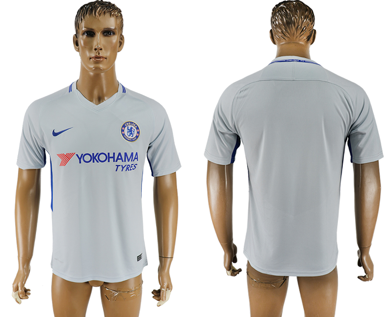 2017-2018 Chelsea Football Club   football jersey grey