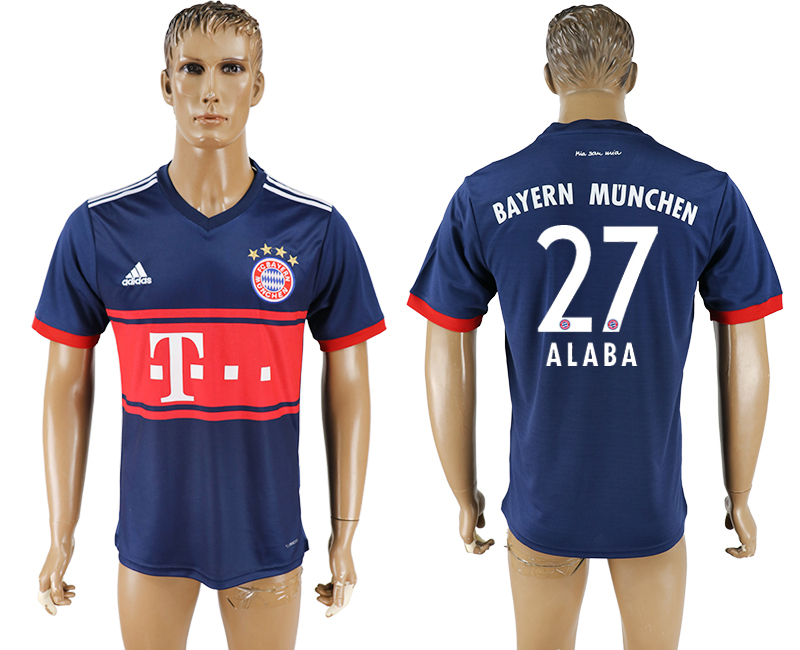 2018 BAYERN MUNCHEN ALABA #27  FOOTBALL JERSEY BLUE