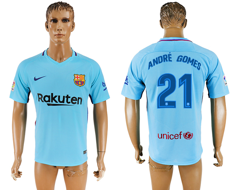 2018 Barcelona FOOTBALL JERSEYS ANDER GOMES #21 BLUE