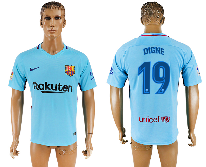 2018 Barcelona FOOTBALL JERSEYS DIGNE #19 BLUE