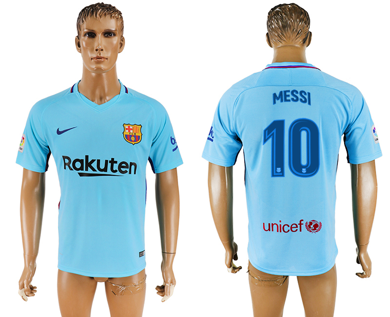 2018 Barcelona FOOTBALL JERSEYS MESSI #10 BLUE