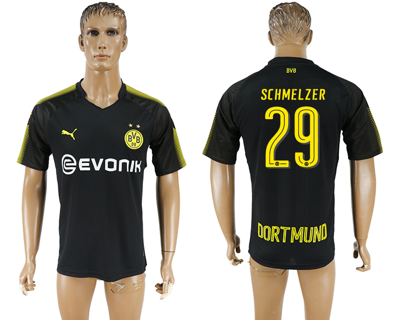 2018 Borussia Dortmund SCHMELZER #29 FOOTBALL JERSEY BLACK