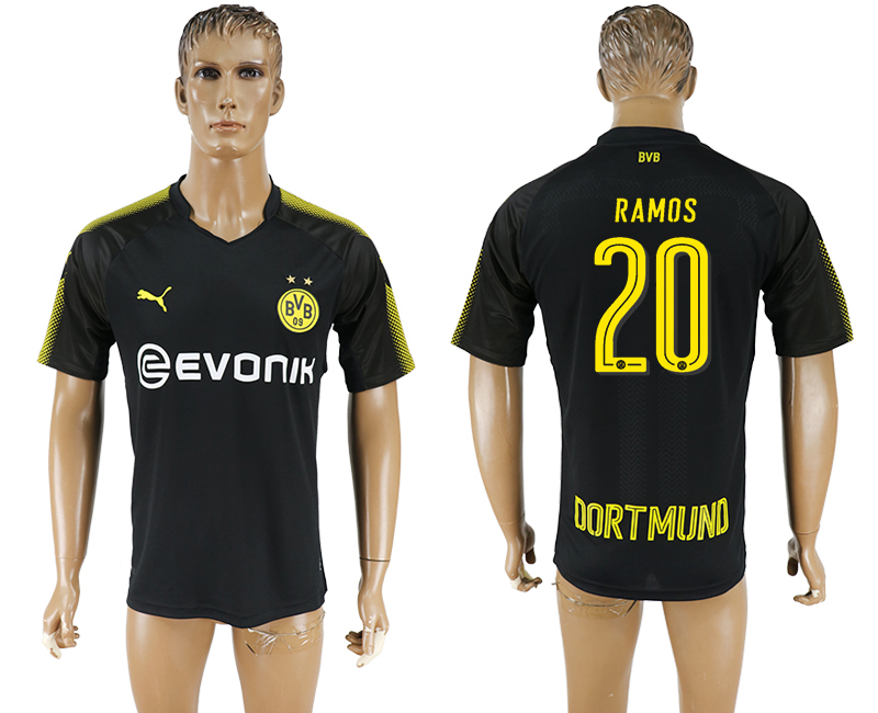 2018 Borussia Dortmund RAMOS #20 FOOTBALL JERSEY BLACK
