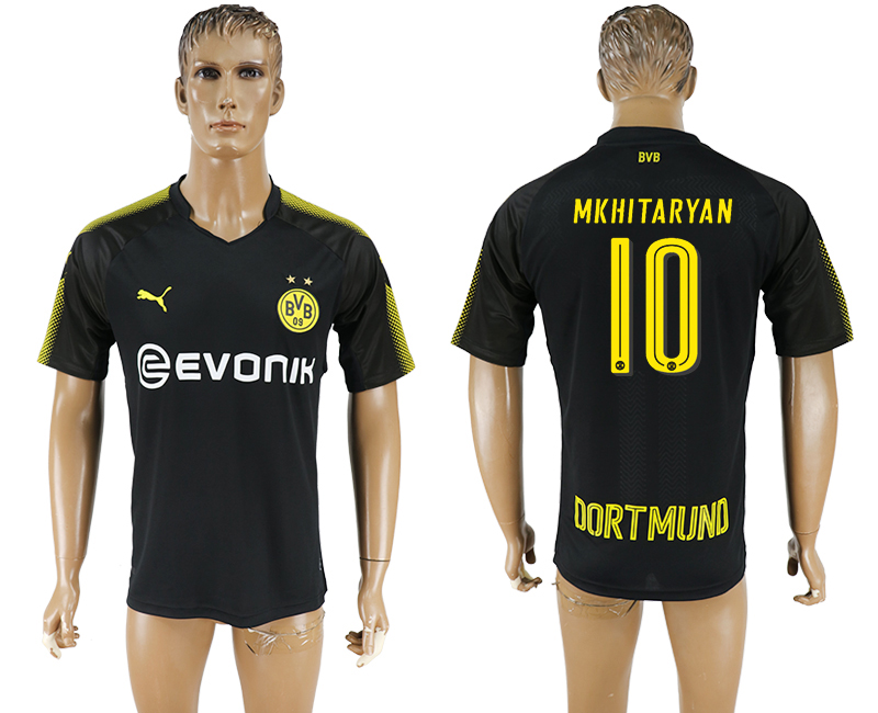 2018 Borussia Dortmund MKHITARYAN #10 FOOTBALL JERSEY BLACK