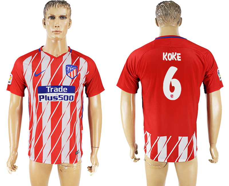 2018 Madrid S.A.D FOOTBALL JERSEY KOKE #6 RED