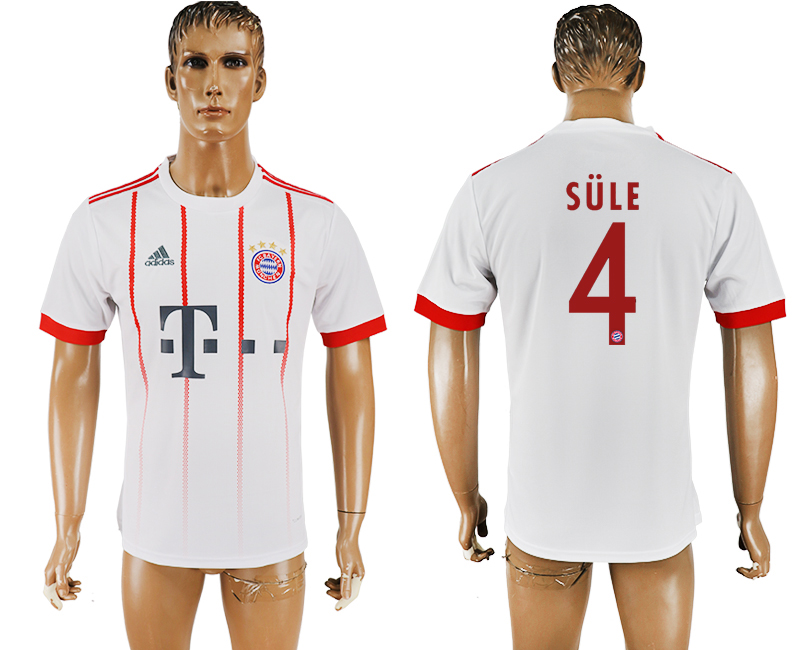 2018 BAYERN MUNCHEN SULE #4 FOOTBALL JERSEY WHITE