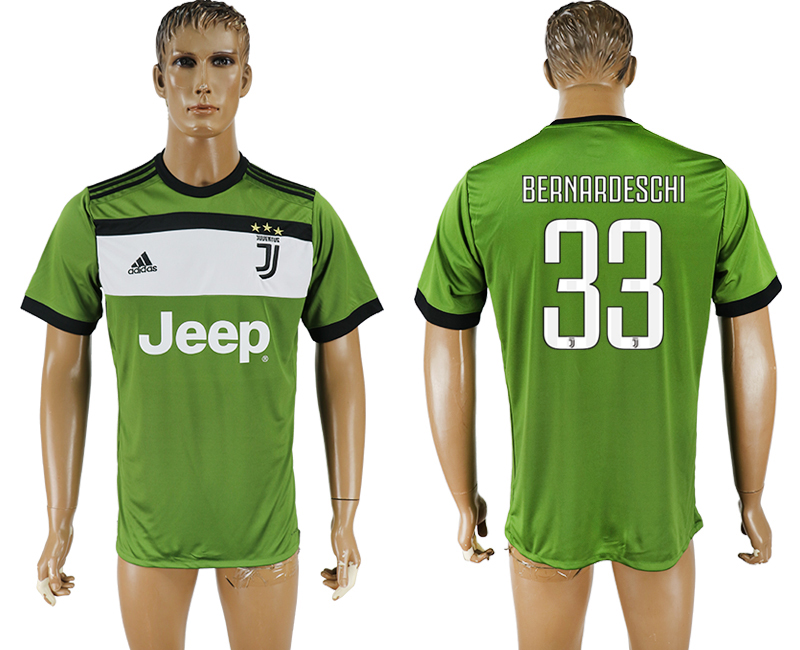 Maillot de football Juventus FC BERNARDESCGI #33 vert 2017-2018