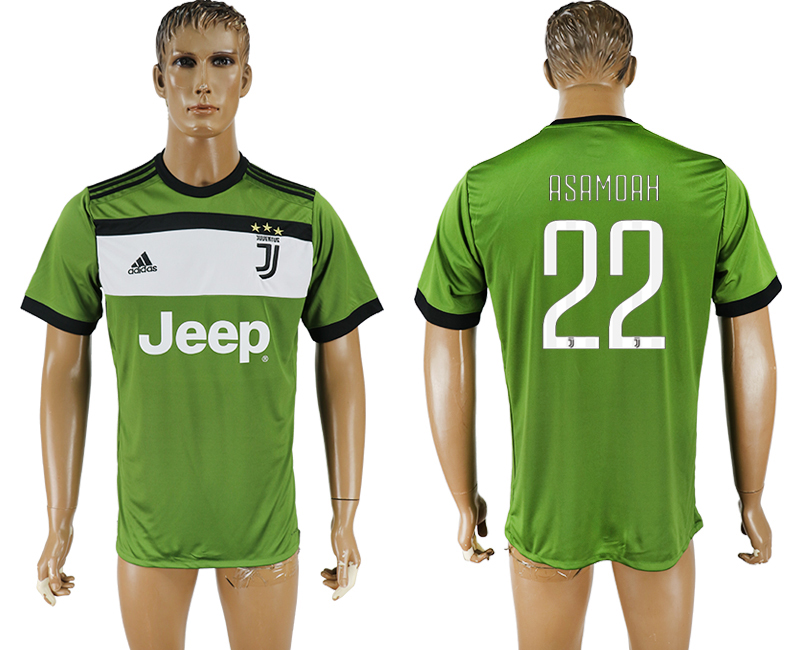 Maillot de football Juventus FC ASAMOAH #22 2017-2018 vert