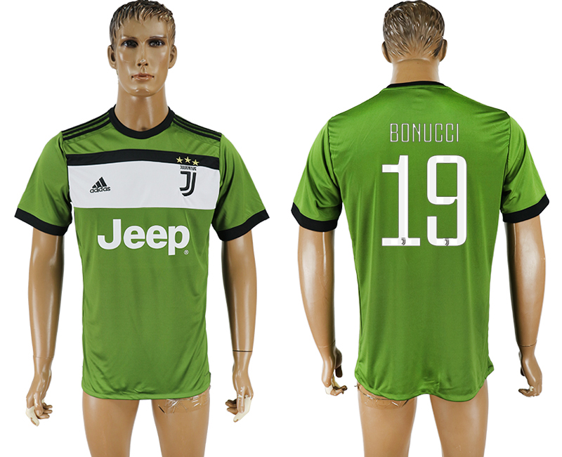 Maillot de football Juventus FC BONUCCI #19 2017-2018 vert