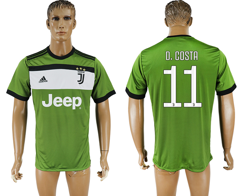 2017-2018 Juventus F.C. D.COSTA #11 football jersey green