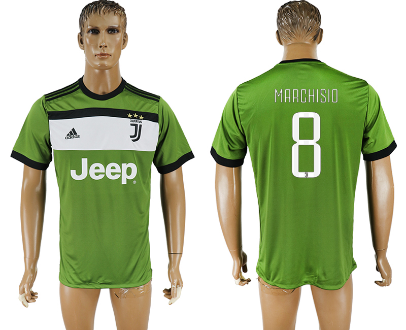 2017-2018 Juventus F.C. MARCHISIO #8 football jersey green