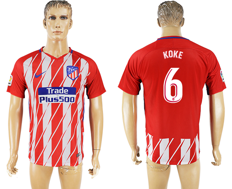 Maillot de football Madrid SAD 2018 KOKE #6 ROUGE