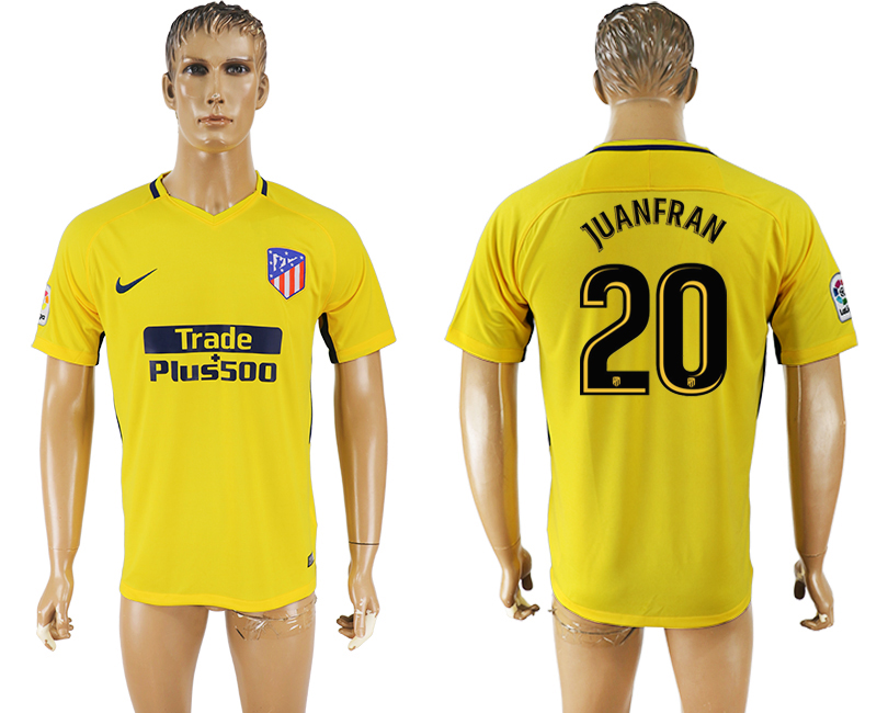 2018 Madrid S.A.D FOOTBALL JERSEY JUANFRAN #20 YELLOW