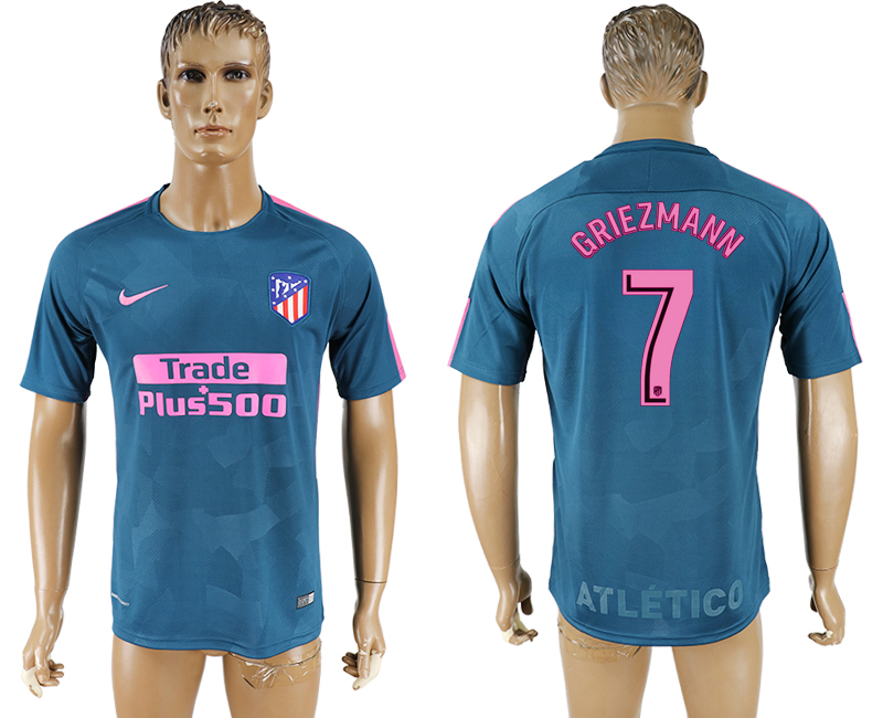 2018 Madrid S.A.D FOOTBALL maillot GRIEZMANN #7  BLACK WITH RED W