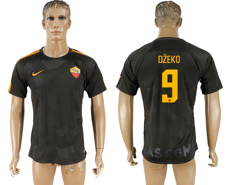 2017-2018 Associazione Sportiva Roma FOOTBALL JERSEY  DZEKO #9 B