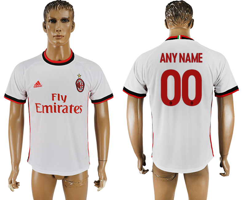 2017-18 football jersey  AC MILAN any name is ok   white