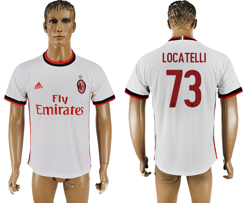 2017-18 football jersey  AC MILAN LOCA TELLI #73 WHITE