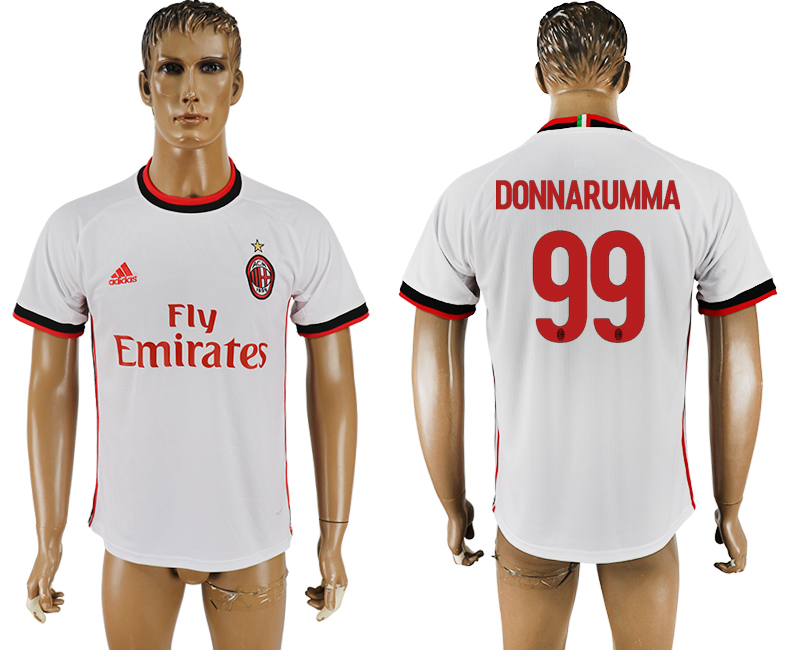 2017-18 soccer jersey AC Milan Sports Club #99 WHITE